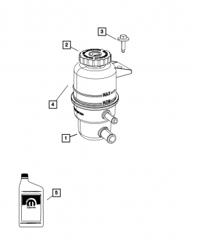 Power steering reservoir Jeep Compass 11-16