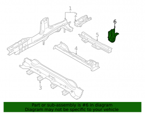 Towing bracket Infiniti Q50 14-