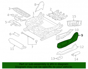 Driver's seat control trim BMW X5 G05 19-22 Elfenbein-Weiss, for cleaning