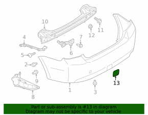 Tow Hook Cap Rear Bumper Subaru Impreza 17- GK