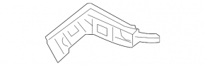 Rear bumper mount left upper VW Golf 15-21