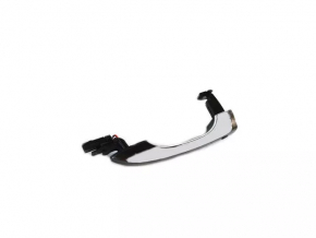 Door handle outer front left Chrysler 200 15-17 keyless, chrome strip