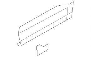 Door trim lower rear left VW Tiguan 09-17 mat