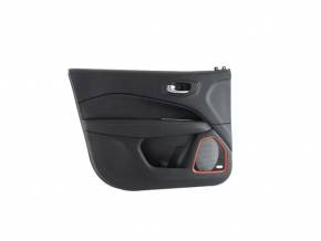 Door trim card front left Jeep Compass 17-21 leather black with red stitching, Trailhawk, beats