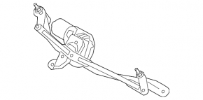 Windscreen wiper trapezoid with motor BMW 5 F10 11-16