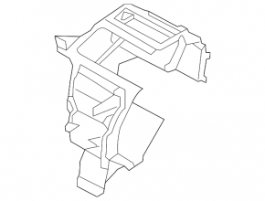 Housing bare fan, right side Subaru Outback 10-14