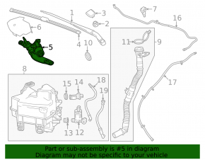 Left windshield wiper motor Chevrolet Equinox EV 24-26