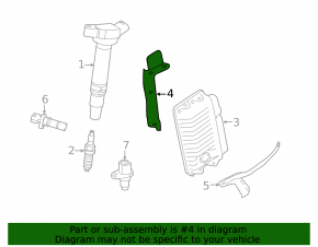Toyota Rav4 19-2.5 Engine Computer ECU Block Upper Bracket