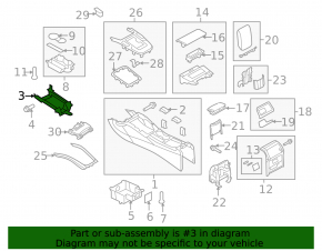 Gearbox shifter bracket Audi A4 B8 08-16