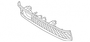 Porsche Taycan 2020-26 front bumper lower grille trim