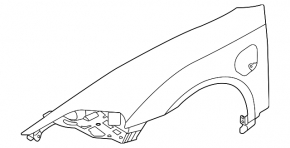 Front left wing Porsche Taycan 20-24