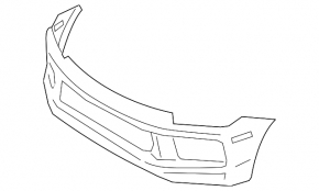 Front bumper bare Porsche Cayenne 19-23 Turbo