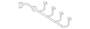Mercedes GLS-class X166 13-16 rear bumper wiring for parking sensors and BSM