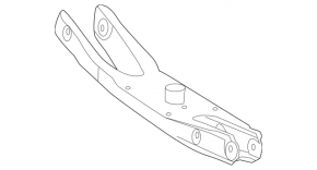 Lower arm under spring rear left Mercedes GLA 15-20