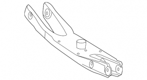 Lower arm under the spring rear left Mercedes GLA 15-20