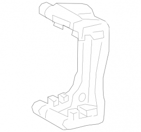 Front left brake caliper bracket for Mercedes A-Class V177 19-22 AMG pack