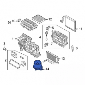 Ford Bronco Sport 2021-2025 Heater Fan Motor
