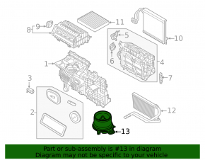 Ford Bronco Sport 2021-2025 Heater Fan Motor