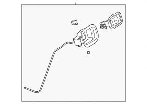 Ford Bronco Sport 21-25 Fuel Door Housing