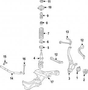 Upper control arm, front right, Porsche Cayenne 19-26