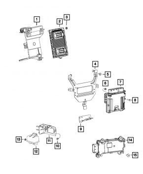Block ECU engine computer Jeep Cherokee KL 14-16 2.4