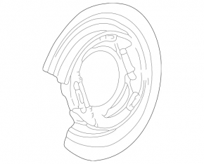 Brake Disc Cover Rear Left Mercedes X164 GL W164 ML W251 R