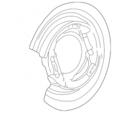 Brake Disc Cover Front Left Mercedes X164 GL W164 ML W251 R