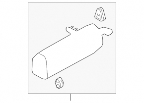 Muffler rear part with barrel Kia Forte 19-21 2.0