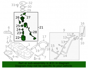 Fuel pump petrol pump Kia Soul 14-19