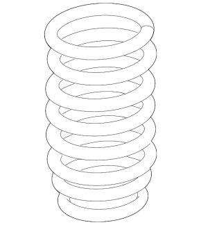 Rear left spring BMW 5 F10 11-16