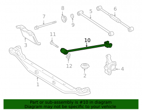 Toyota Camry v40 rear left trailing arm