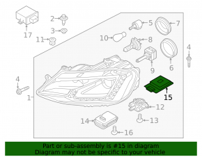 LED Block Audi A6 C7 12-15 prerest