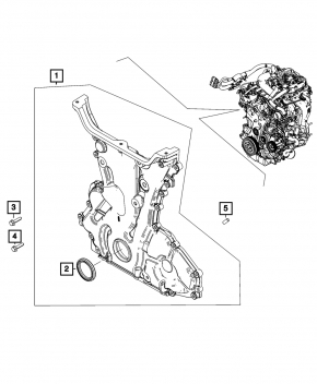 Jeep Compass 23-25 2.0T Front Engine Cover