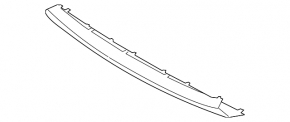 BMW X1 F48 16-19 X-line front bumper lip trim, gray structure