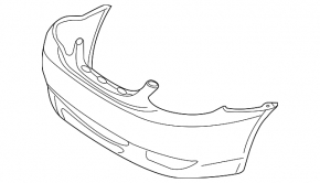 Front bare bumper Toyota Corolla 05-08