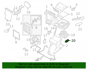 Heater resistor VW Tiguan 18-