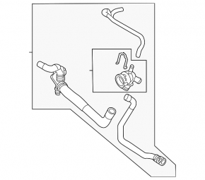 Upper cooling pipe VW Golf R 22-26 2.0T