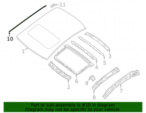 Left roof lining for Nissan Altima 13-18