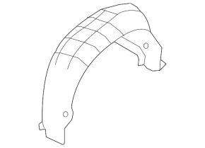 Rear right fender liner for Nissan Rogue 14-20