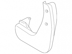 Front mudguard set (2 pcs) for BMW 3 F30 12-18