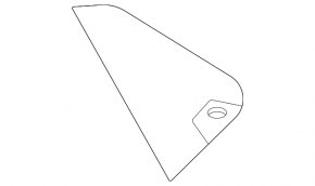 Black upper center dash trim for Hyundai Elantra 21-23