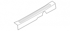 Door sill trim front left inner Kia Soul 14-19 black