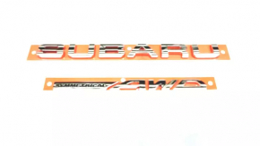Emblem inscription AWD trunk lid Subaru Legacy 15-19