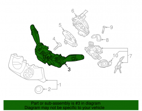 Kia Sorento 16-18 steering column switches under fog lights