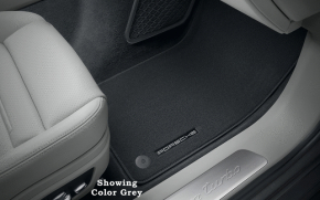 Set of fabric floor mats for Porsche Panamera 19-22, dark gray