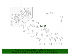 Hyundai Azera 12-17 cabin air temperature sensor