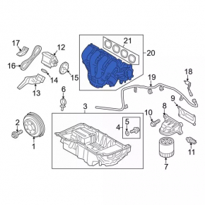 Intake manifold Ford Fusion mk5 13-20 2.5