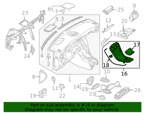 Mercedes C-class W205 15-18 center console trim black