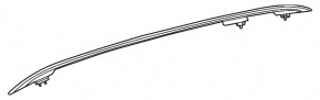 Right longitudinal roof rail for Mercedes X247 GLB 20-26 chrome
