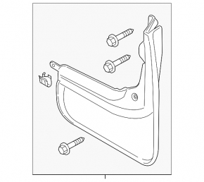 Mudguard rear left Ford Fusion mk5 13-20